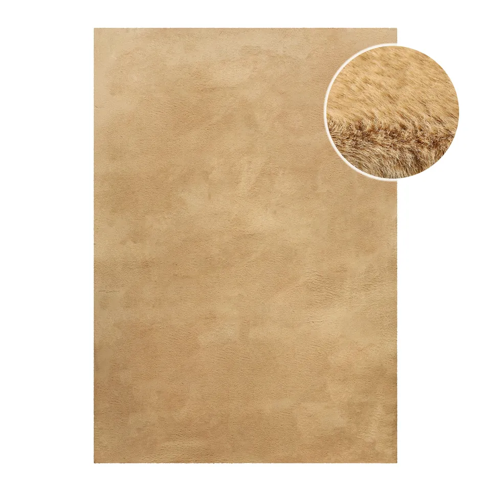 weconhome-basics-kunstfell-teppich-anna-sand-hochflor image 1