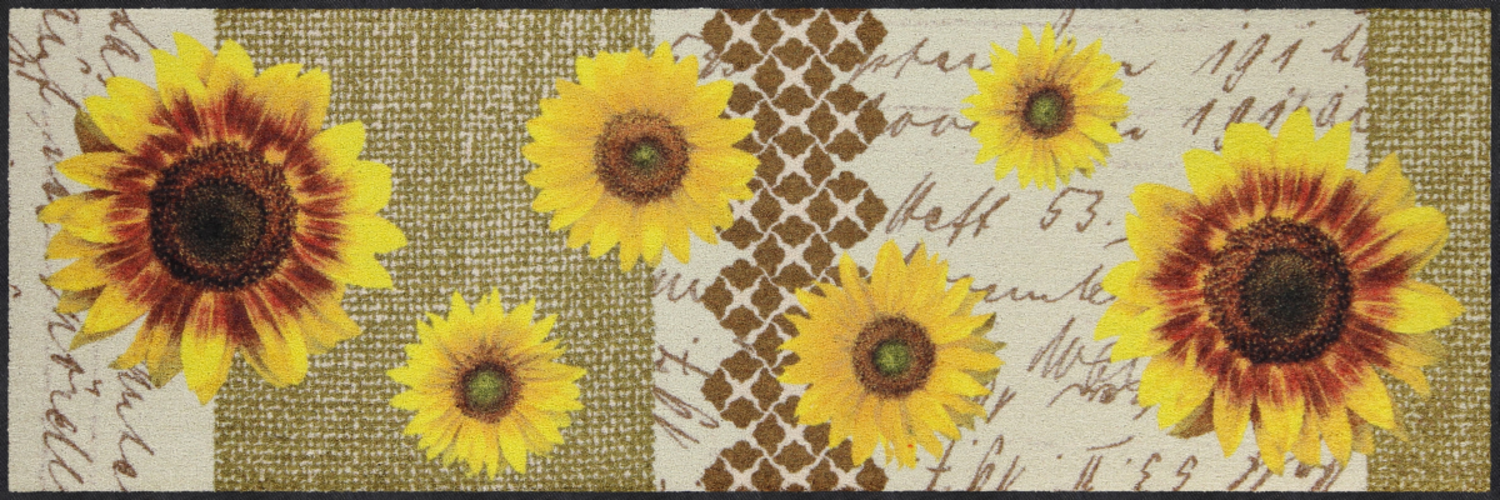 salonloewe-sunflower-garden-l-ufer-60-x-180-cm-blumenmotiv-rutschfest-waschbar image 1