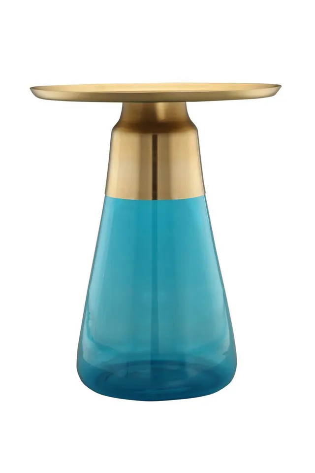 kayoom-beistelltisch-roman-225-glas-mit-goldener-metallplatte-handgefertigt image 1