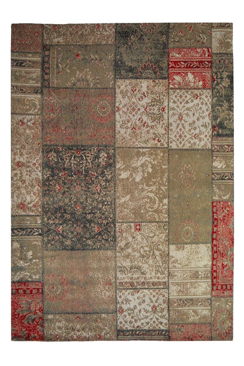 kayoom-solitaire-410-flachflorteppich-aus-wolle-patchwork-design-rotbraun-14-50- image 1