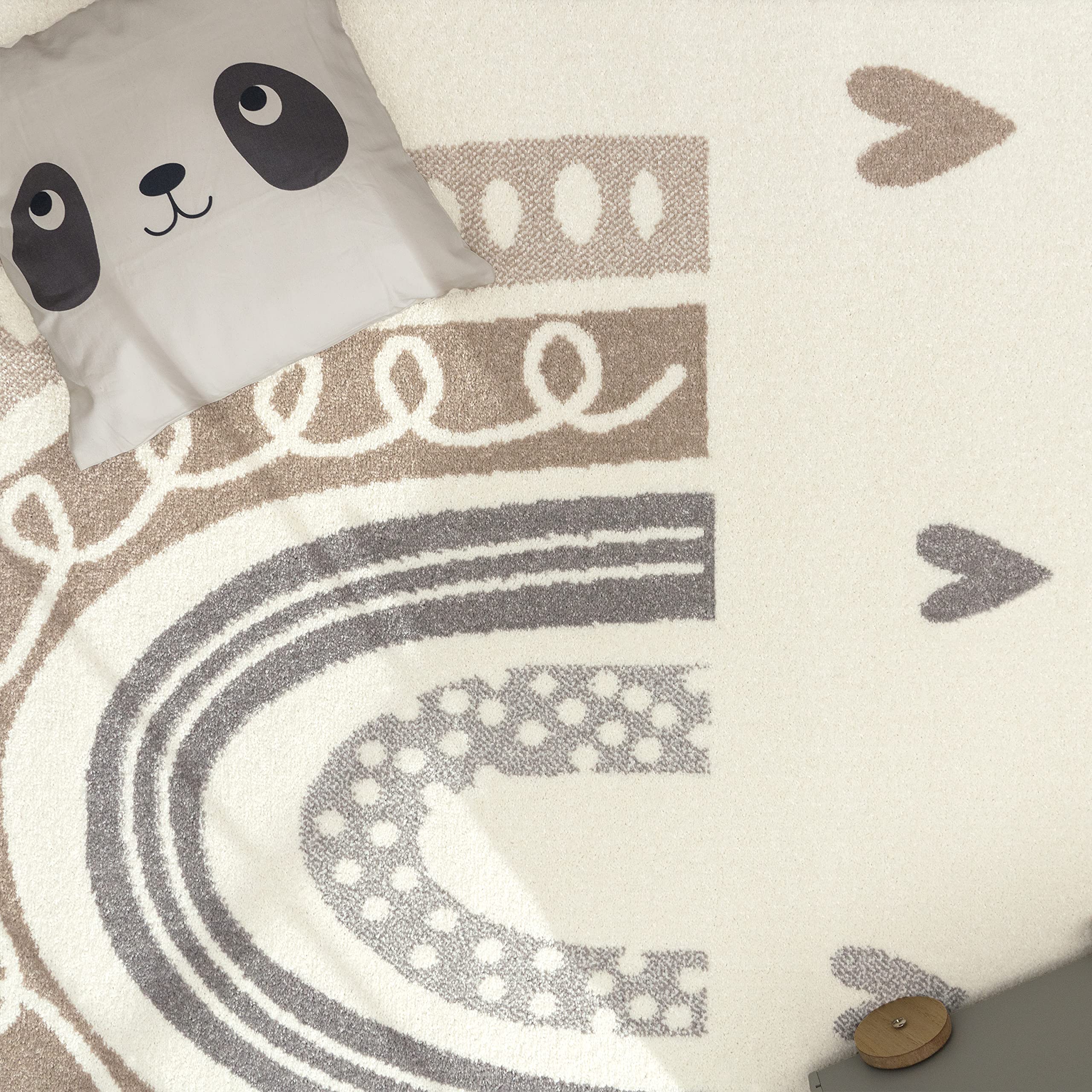 paco-home-kinderteppich-beige-120x160-cm-kurzflor image 3