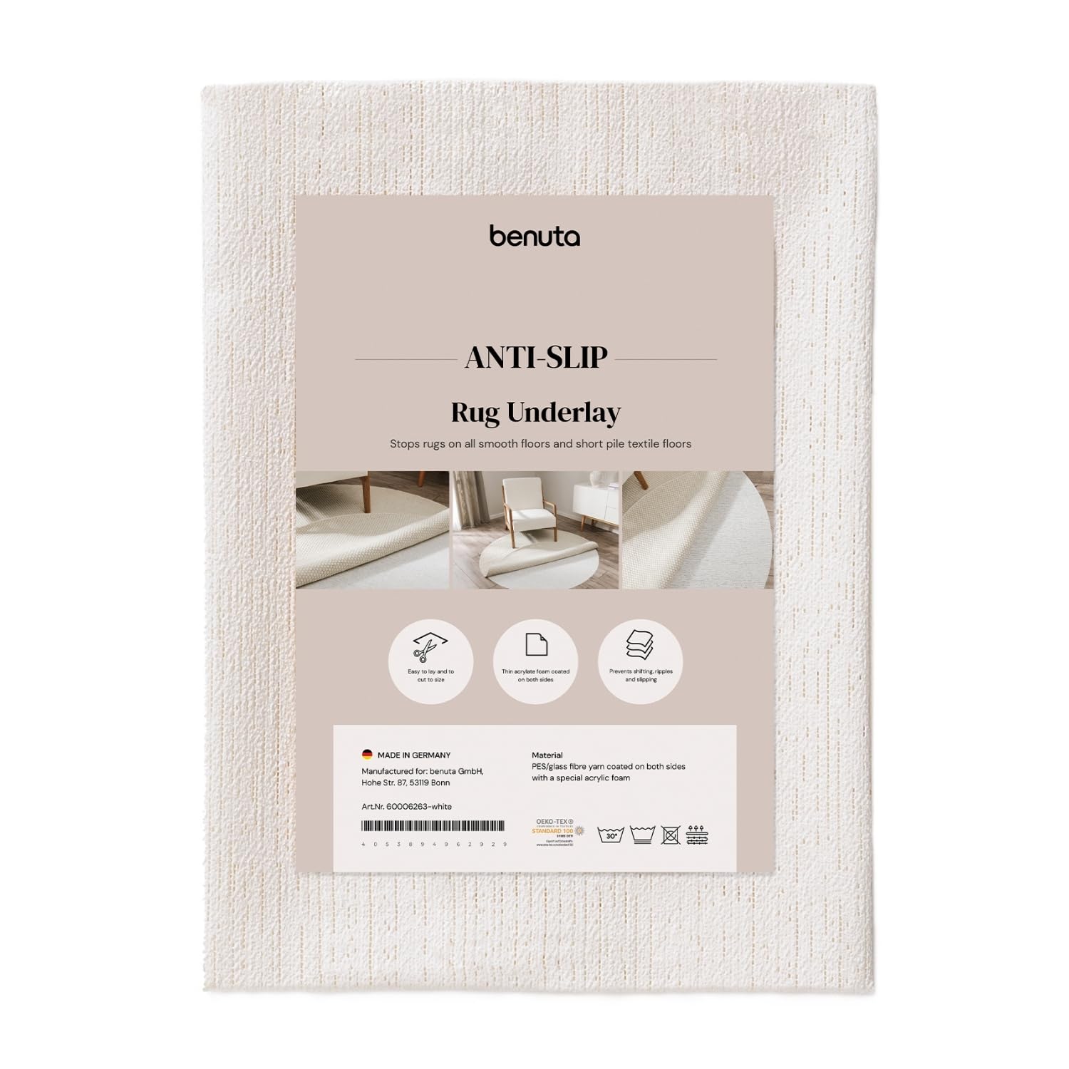 benuta-basic-teppichunterlage-70-cm-rund-antirutschmatte-zuschneidbar image 1