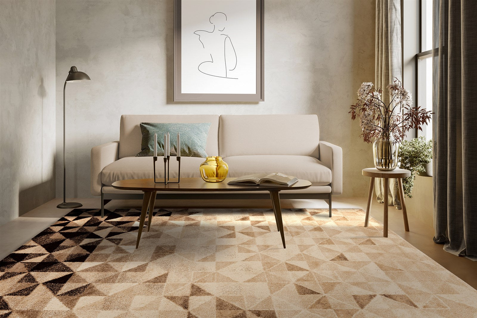 kayoom-naila-225-ethno-teppich-kurzflor-modernes-design-verschiedene-gr-en-farbe image 2