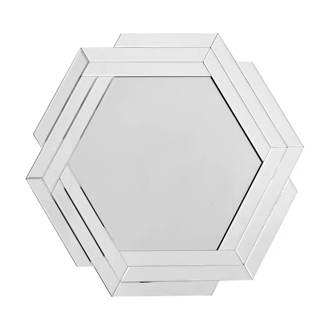 kayoom-wandspiegel-artemis-1610-silber-hexagon-form-ca-85-x-80-cm-silberner-rahm image 1