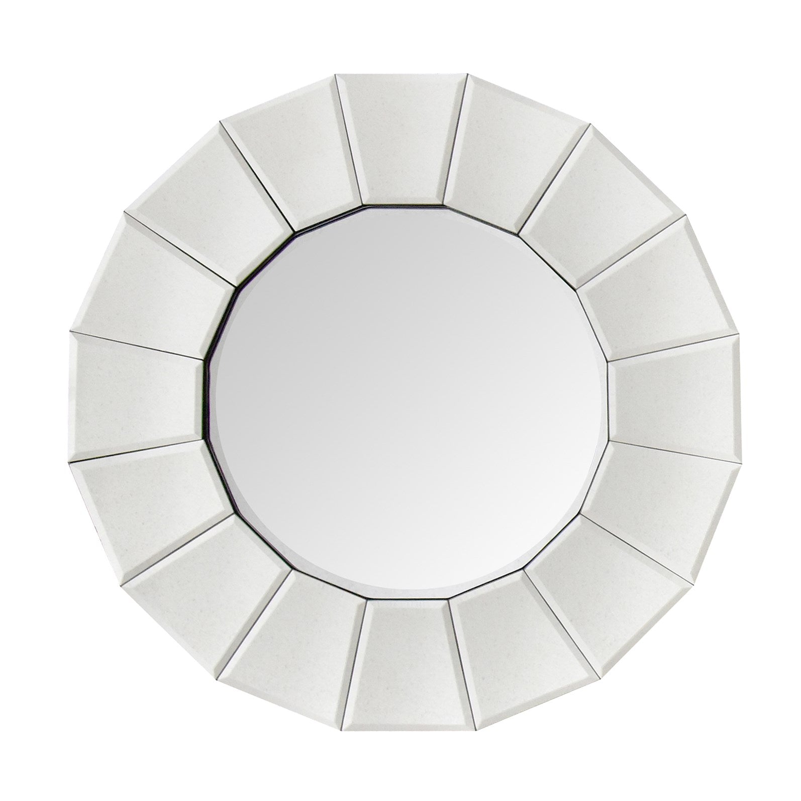 kayoom-wandspiegel-amun-210-silber-polygon-form-sechzehneckig-runder-spiegel image 1