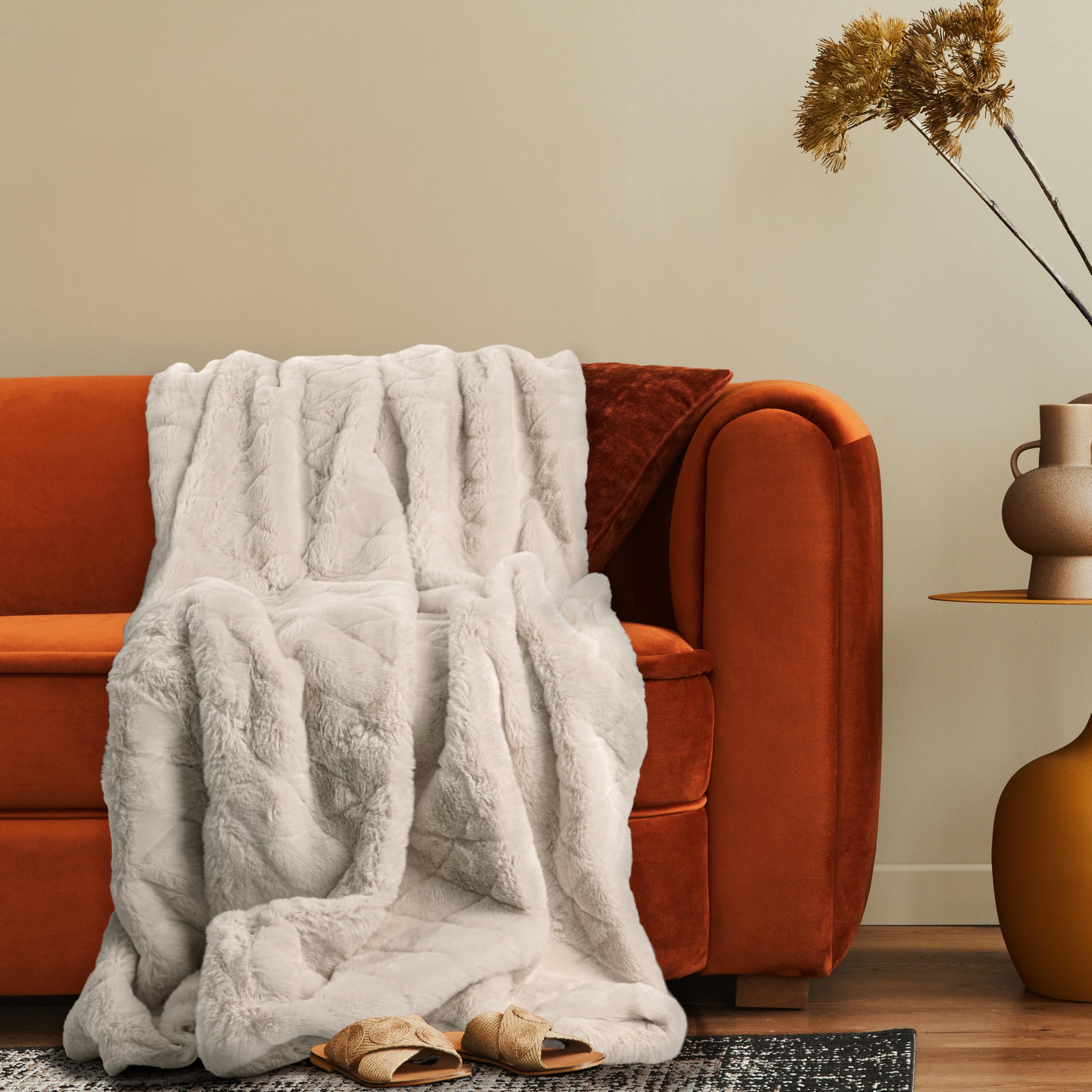 paco-home-kuscheldecke-rautenmuster-200x240cm-creme image 1