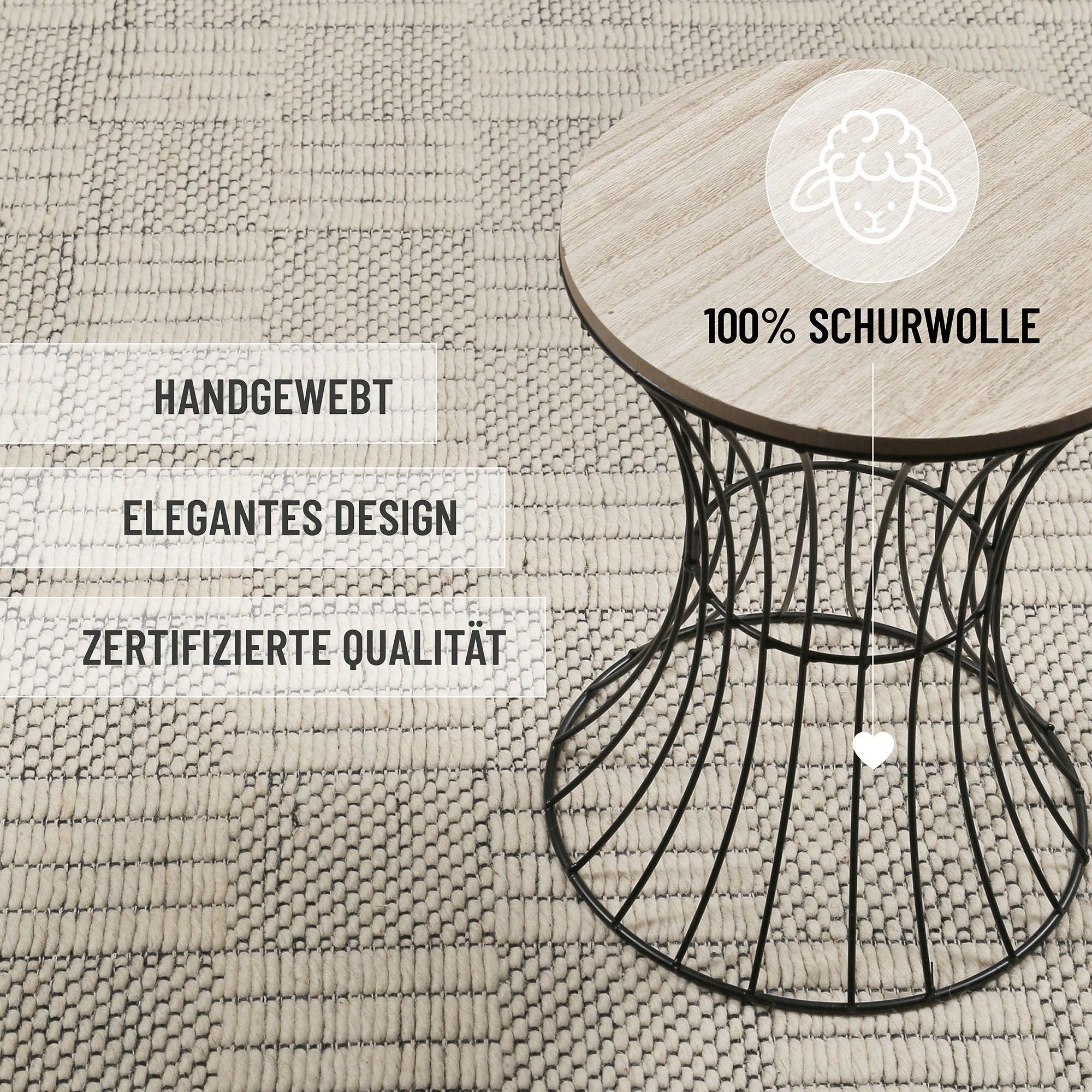 weconhome-lani-wollteppich-creme-wei-karo image 7