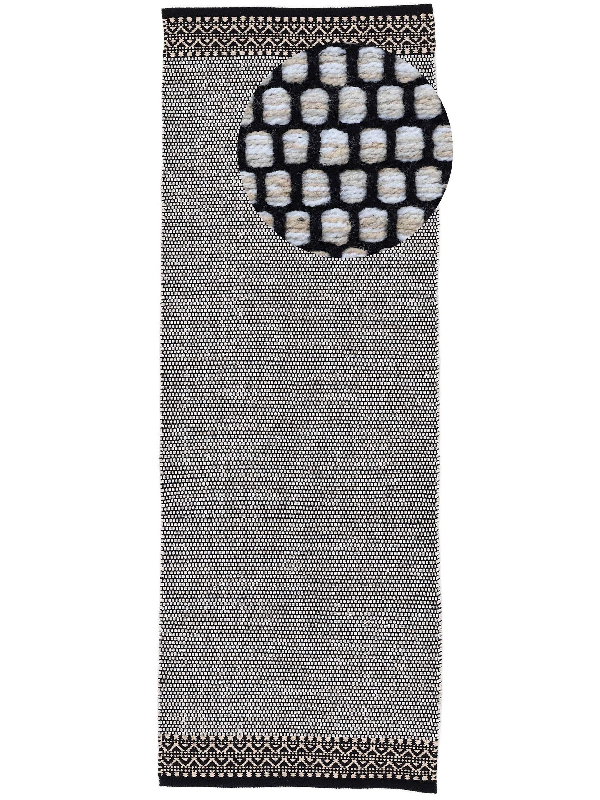 carpetfine-baumwollteppich-kelim-mia-l-ufer-beige-75x200-cm image 1
