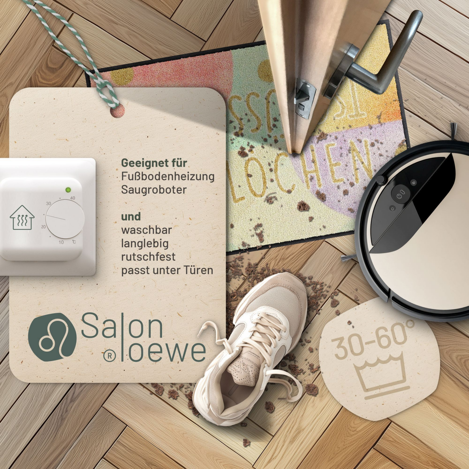 salonloewe-hall-chen-eingangsmatte-50-x-75-cm-freundliches-design-rutschfest-mad image 2