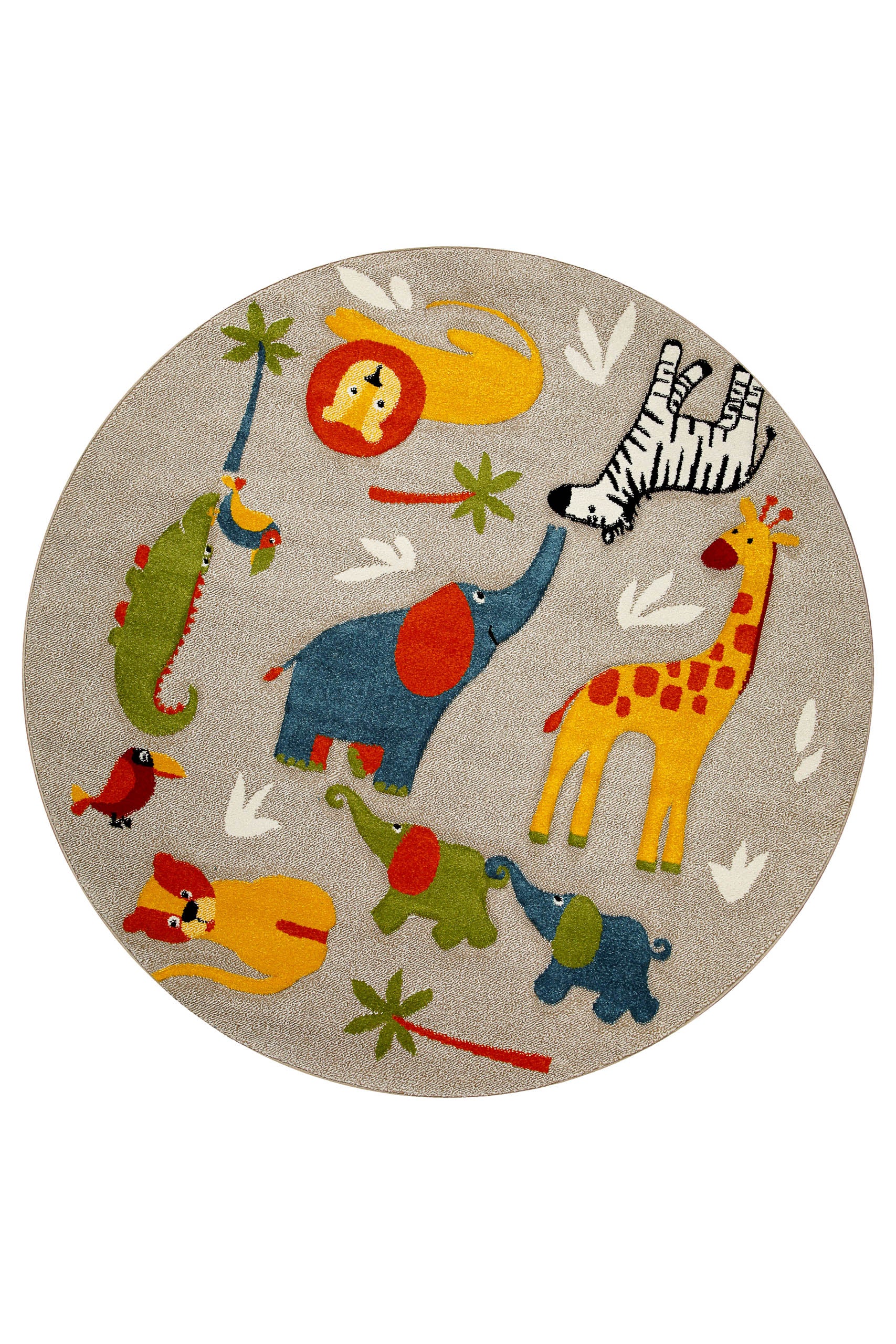 smart-kids-benny-friends-kinderteppich-rund-sand-beige-safari image 1
