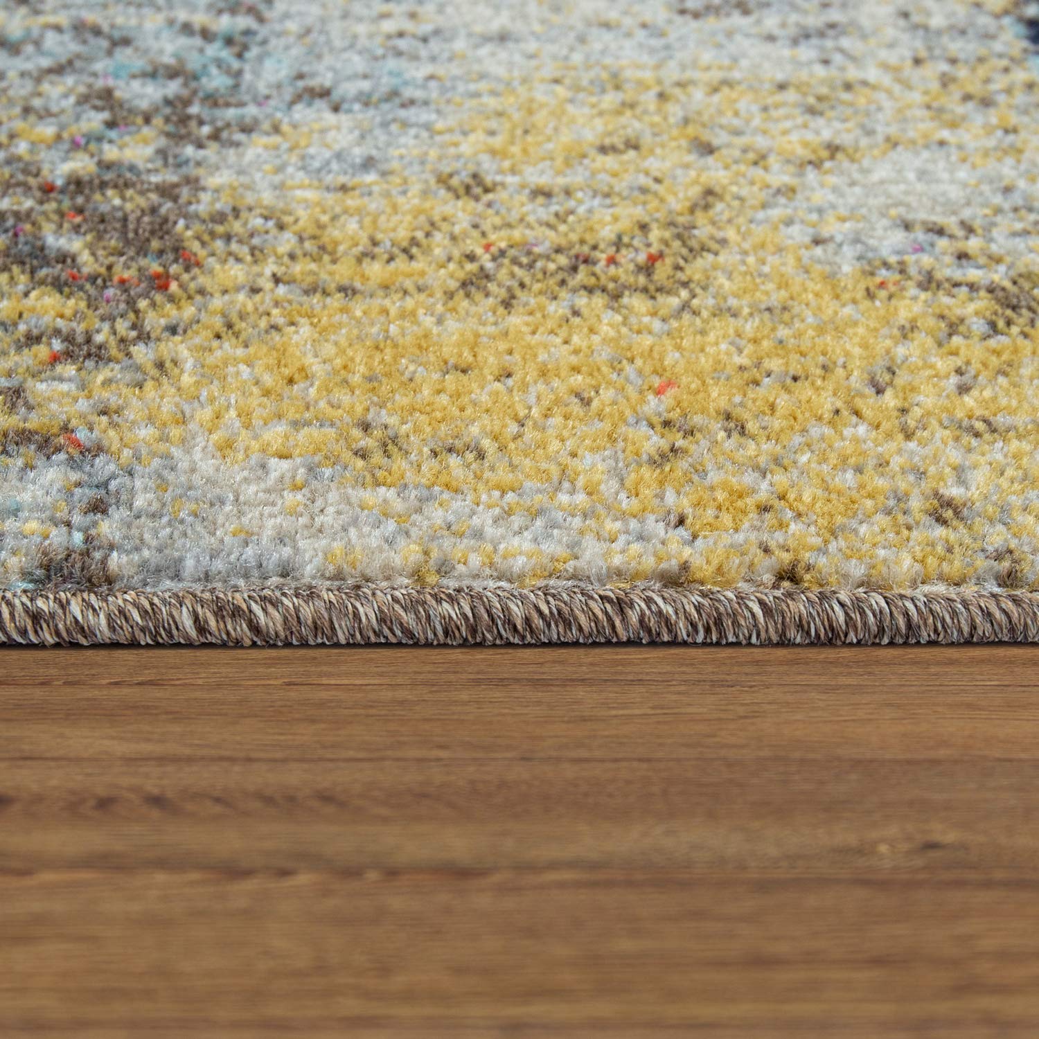paco-home-kurzflorteppich-used-look-braun-blau-grau-120x170-cm image 2