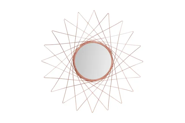 kayoom-wandspiegel-soprano-110-runder-spiegel-mit-draht-rahmen-modern-minimalist image 1