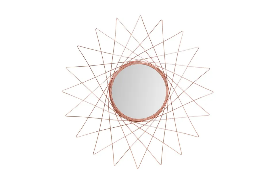 kayoom-wandspiegel-soprano-110-runder-spiegel-mit-draht-rahmen-modern-minimalist image 1