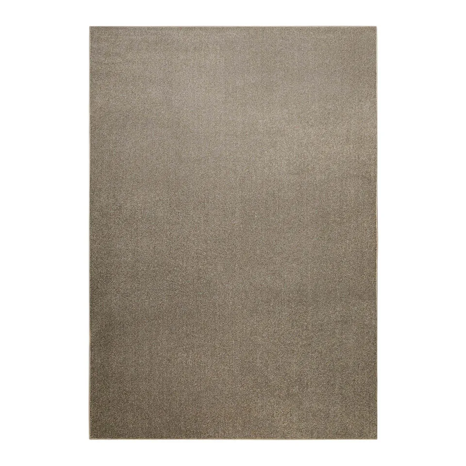 weconhome-tim-kurzflor-teppich-in-dunkelbeige-meliert-getufteter-synthetik-teppi image 1