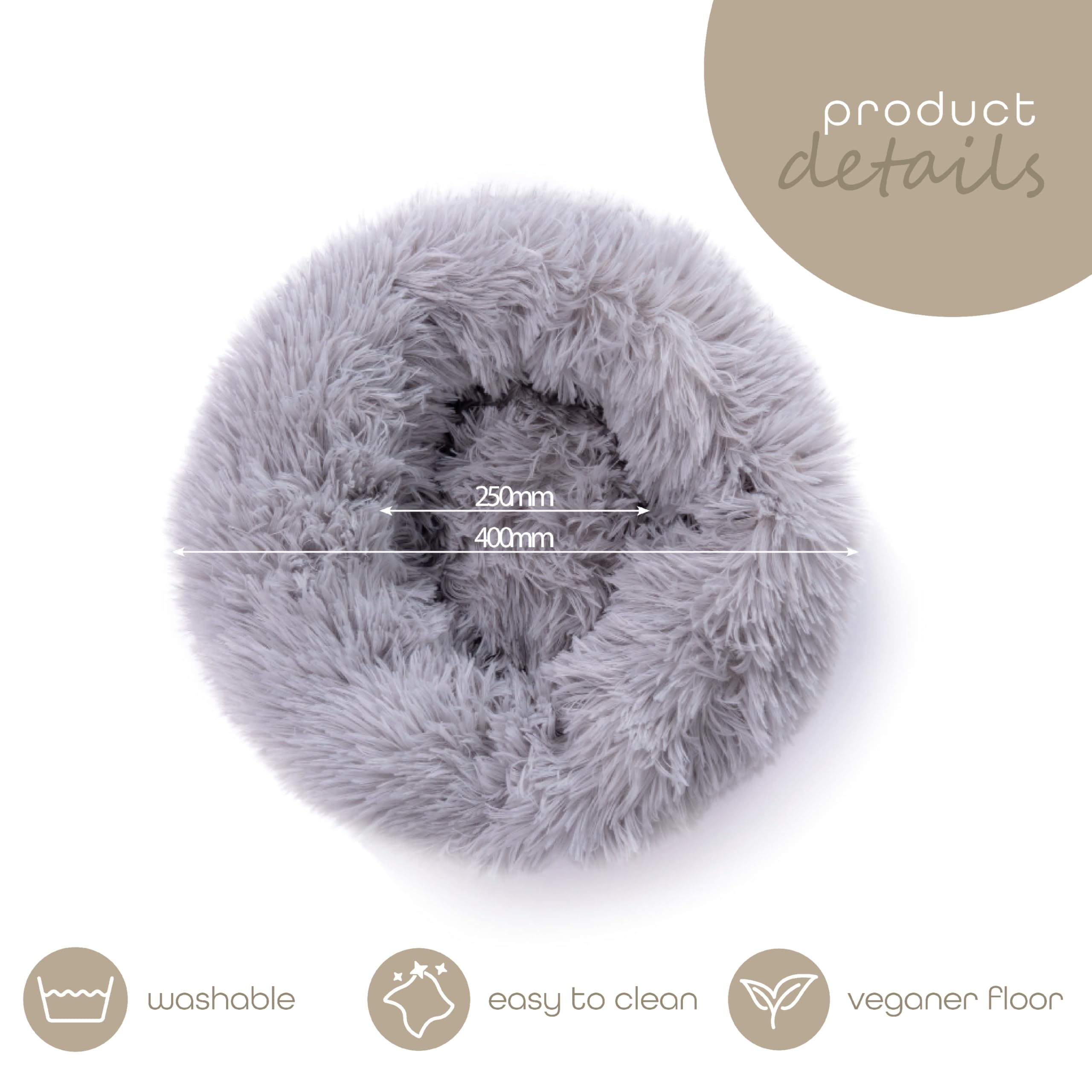 paco-home-pet-nest-donut-60-cm-grau-flauschiges-hundebett-waschbar image 3