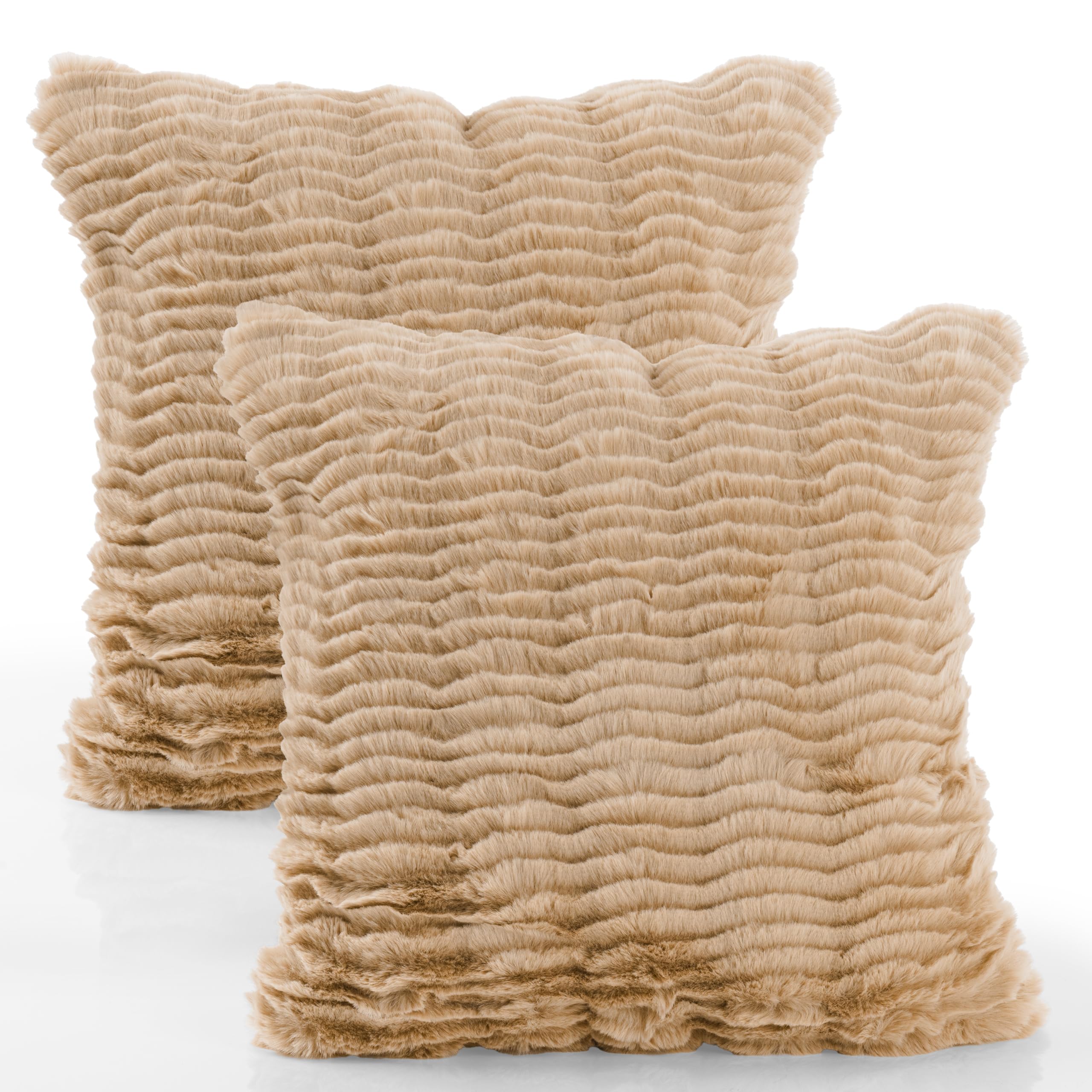 paco-home-wellen-kissenbezug-2er-set-beige-3d-einfarbig image 5