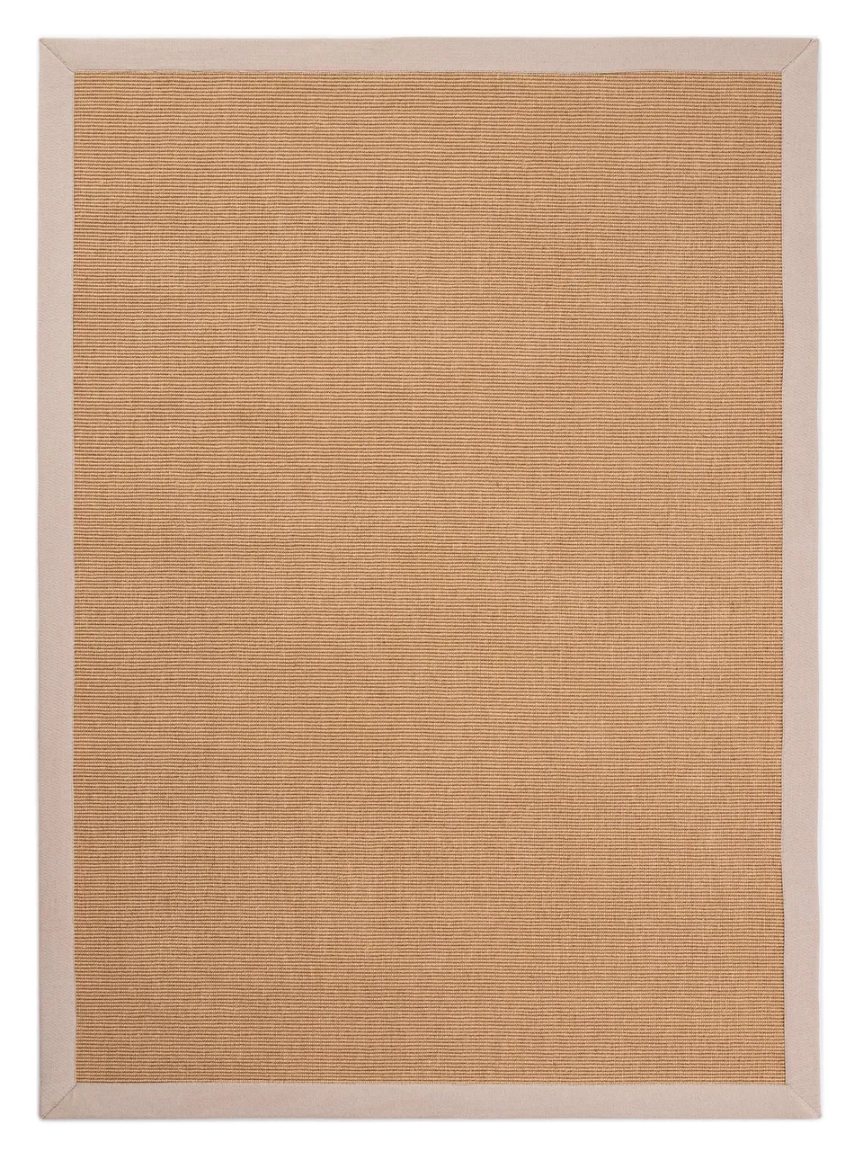 carpetfine-sisalteppich-naturfarbe-80x150-cm-handgewebt-beige-jute-baumwolle image 1