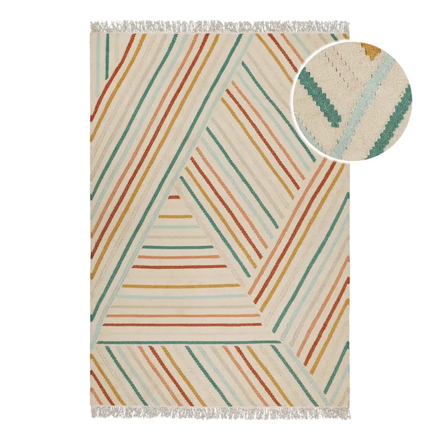 weconhome-kelim-teppich-modern-pop-multi-handgewebte-schurwolle image 1