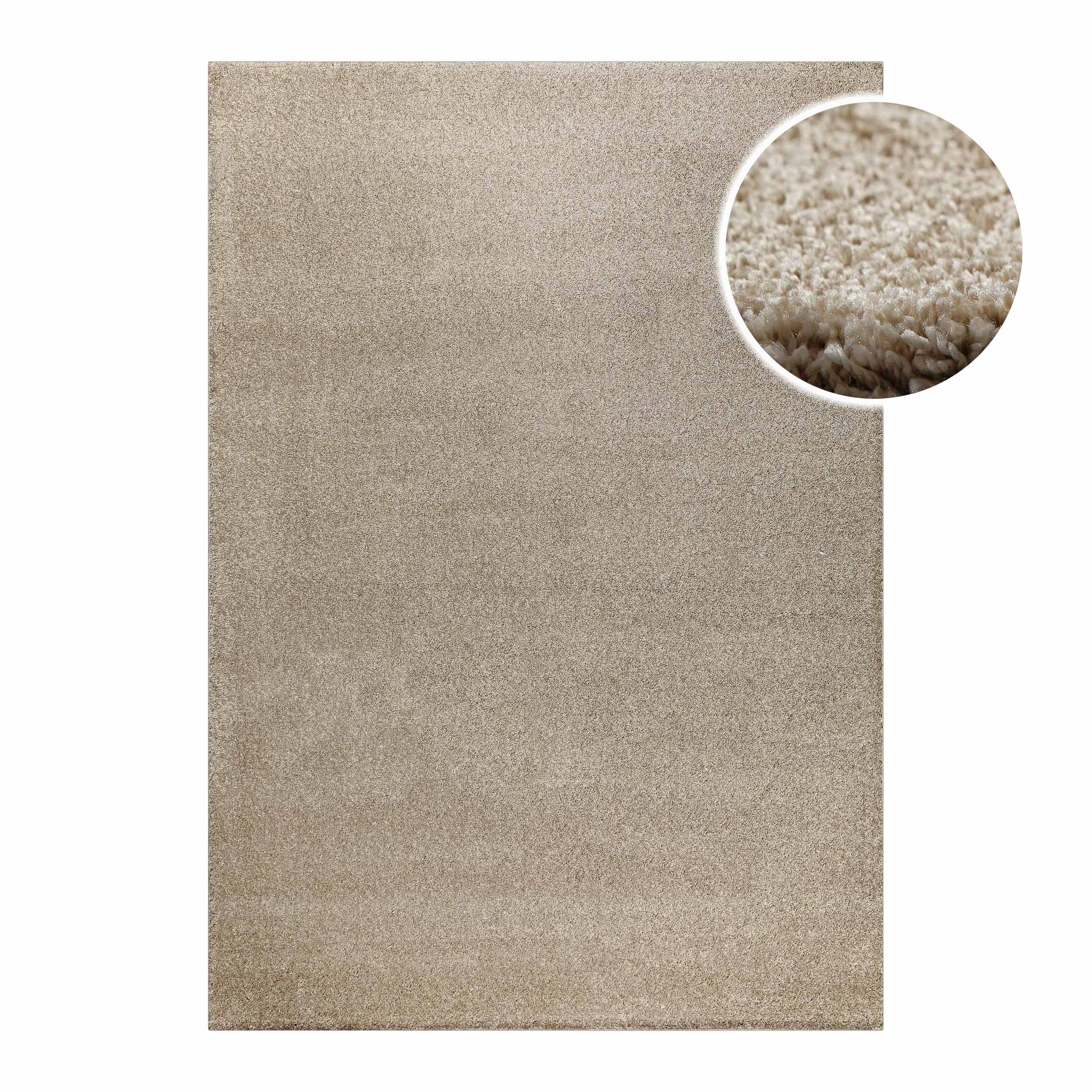 weconhome-basics-kurzflorteppich-nova-sand-beige-maschinell-gewebt-pflegeleicht image 1