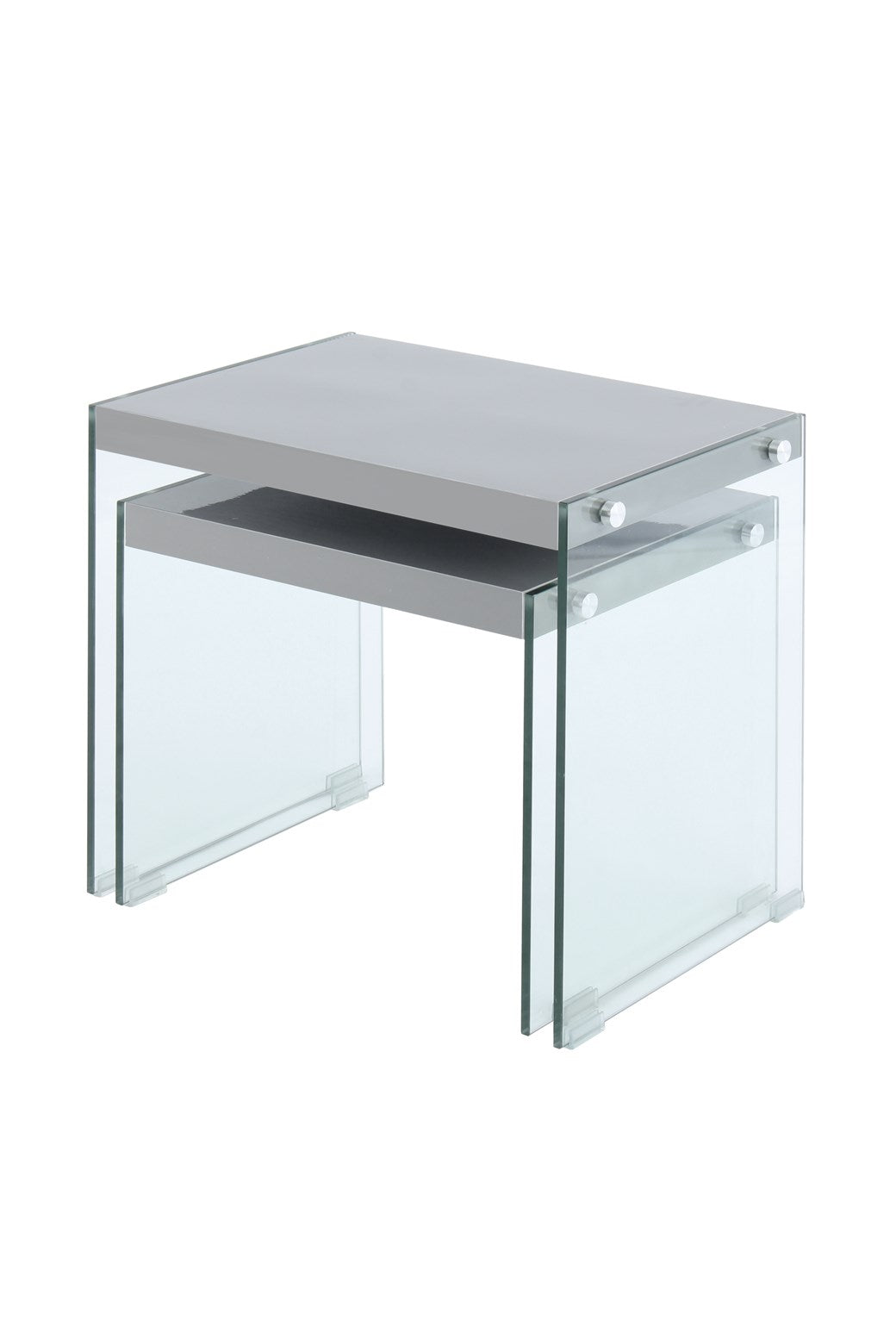 kayoom-elementary-125-beistelltisch-2er-set-modernes-design-mit-glas-seitenw-nde image 2