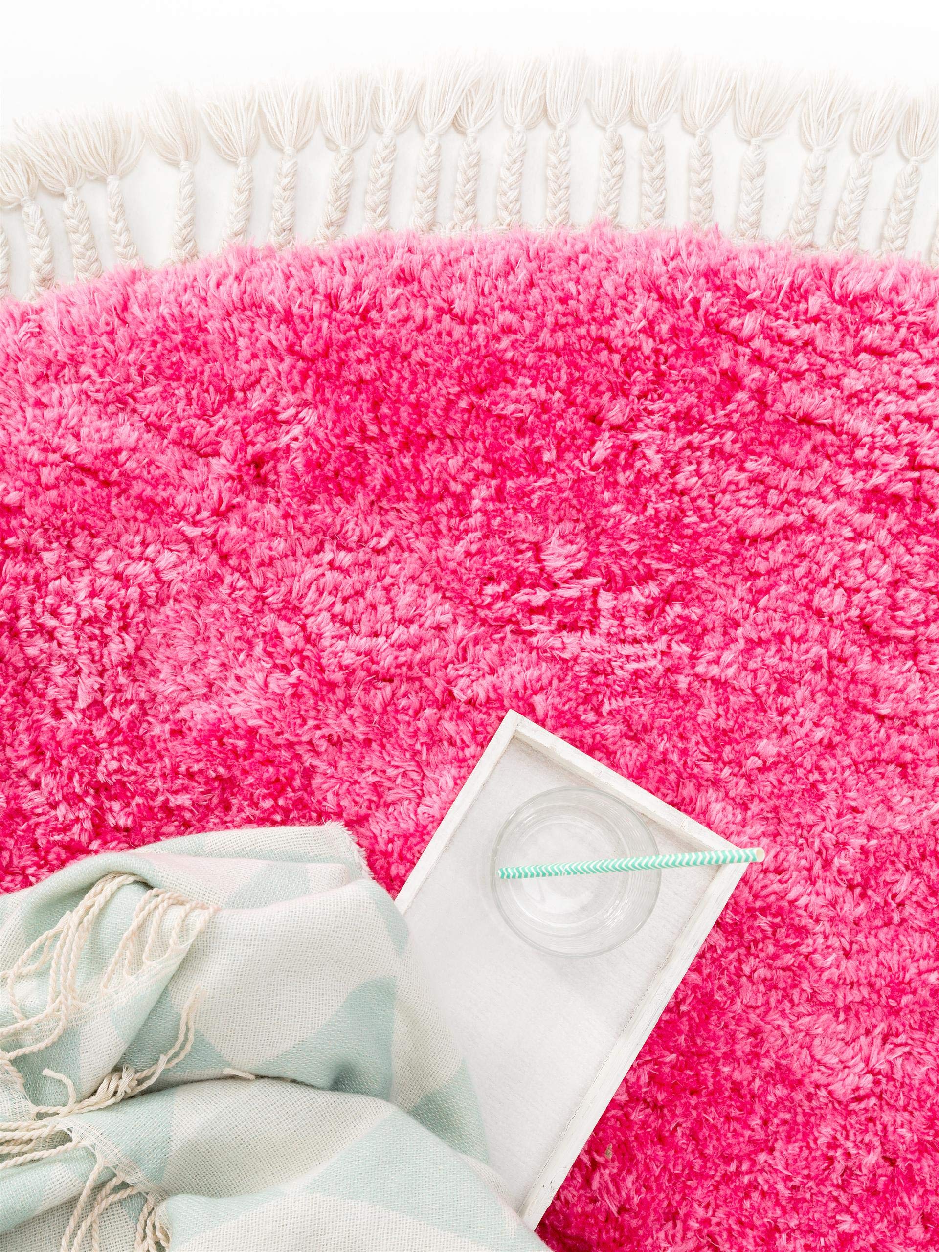benuta-shaggy-teppich-pink-120-cm-rund-hochflor-polyester-f-r-wohnzimmer-schlafz image 4