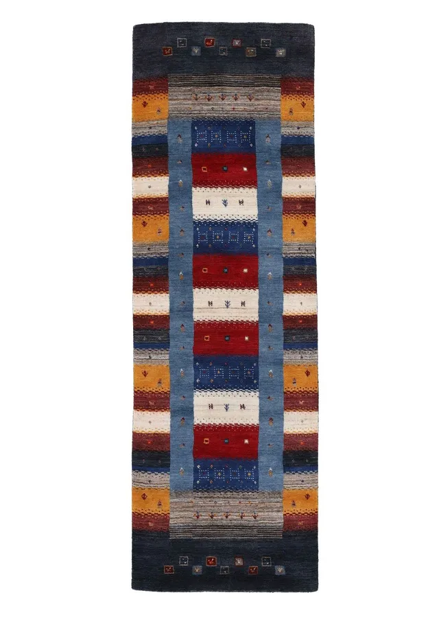 carpetfine-gabbeh-don-l-ufer-80x300-cm-multicolor-wolle image 1