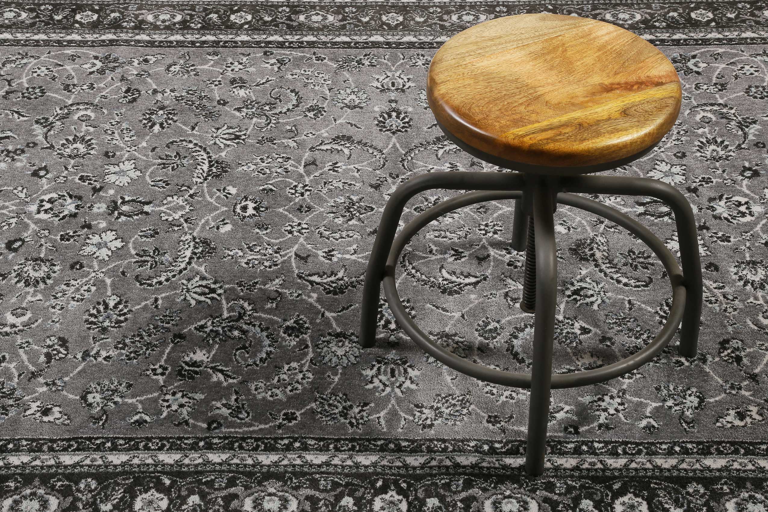 weconhome-kurzflor-teppich-oxford-grau-anthrazit-paisley-gewebt image 6
