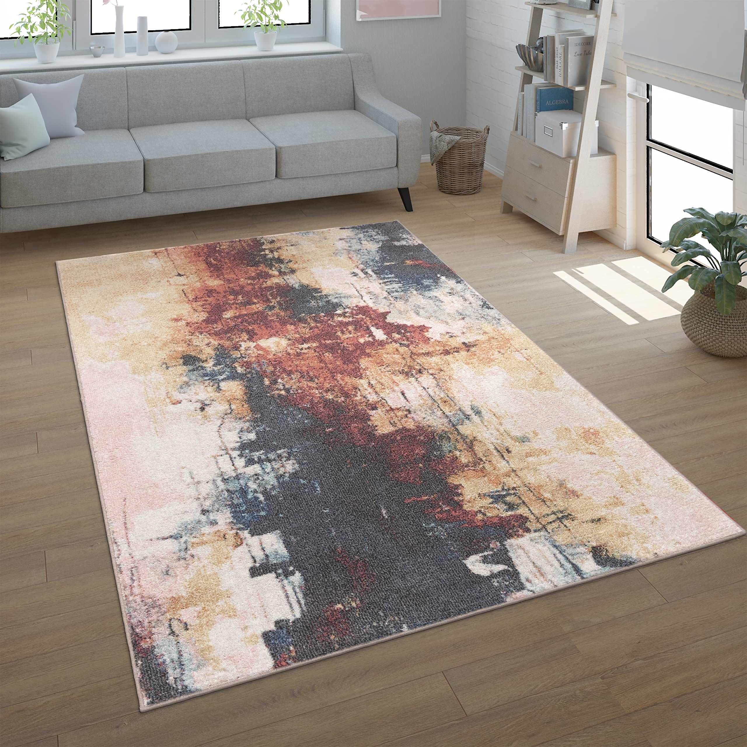 paco-home-passion-teppich-kurzflor-120x160-cm-bunt-3-vintage-abstrakt image 7