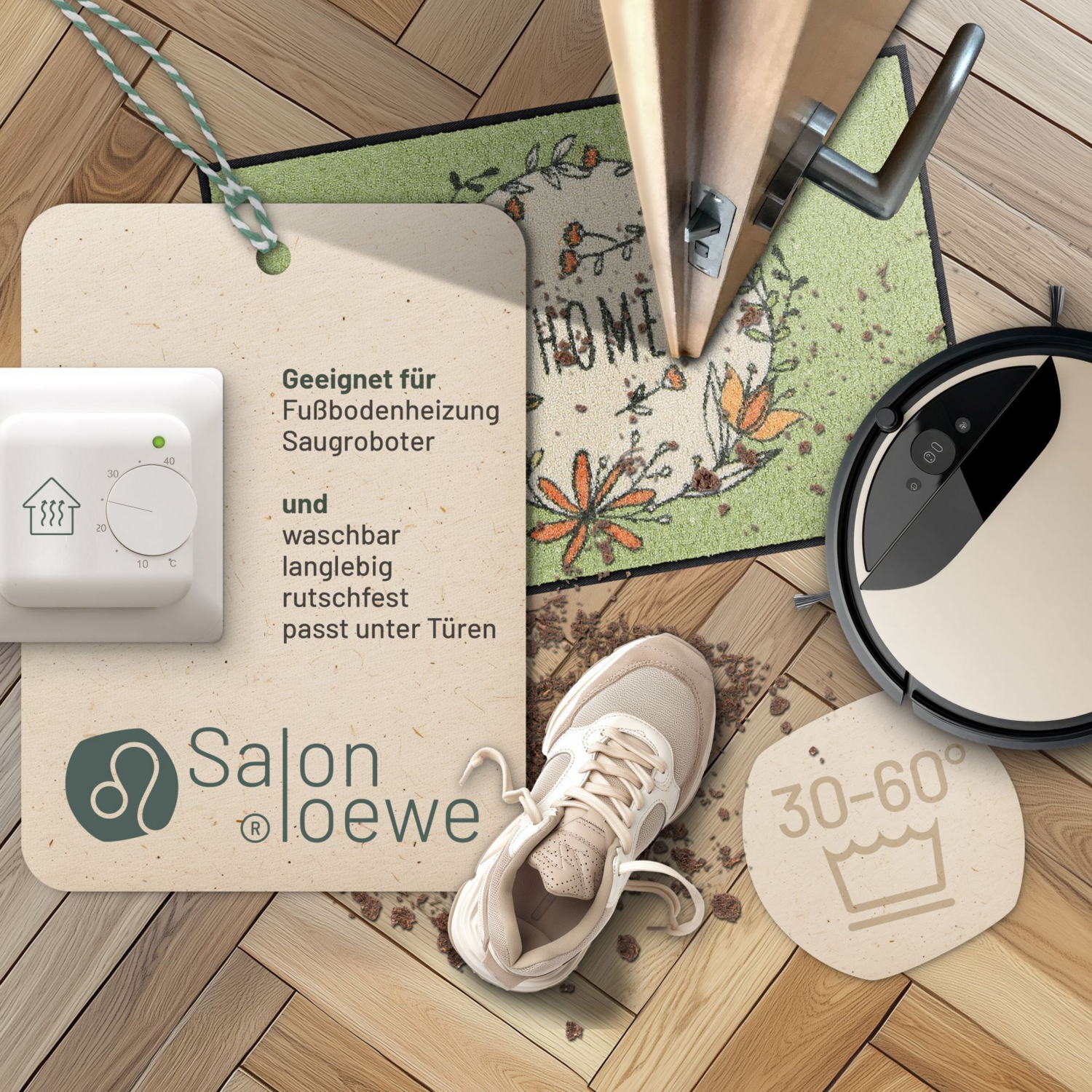 salonloewe-home-wreath-eingangsmatte-50-x-75-cm-salbeigr-n-kranzmotiv image 2