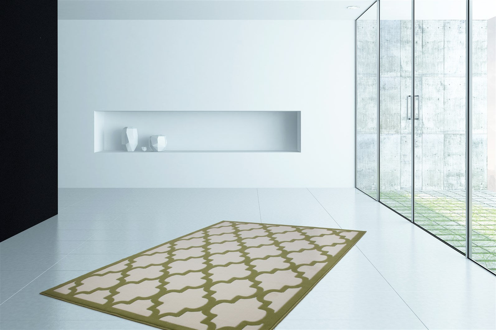 kayoom-manolya-3097-kurzflorteppich-mit-konturenschnitt-und-geometrischem-trendd image 3