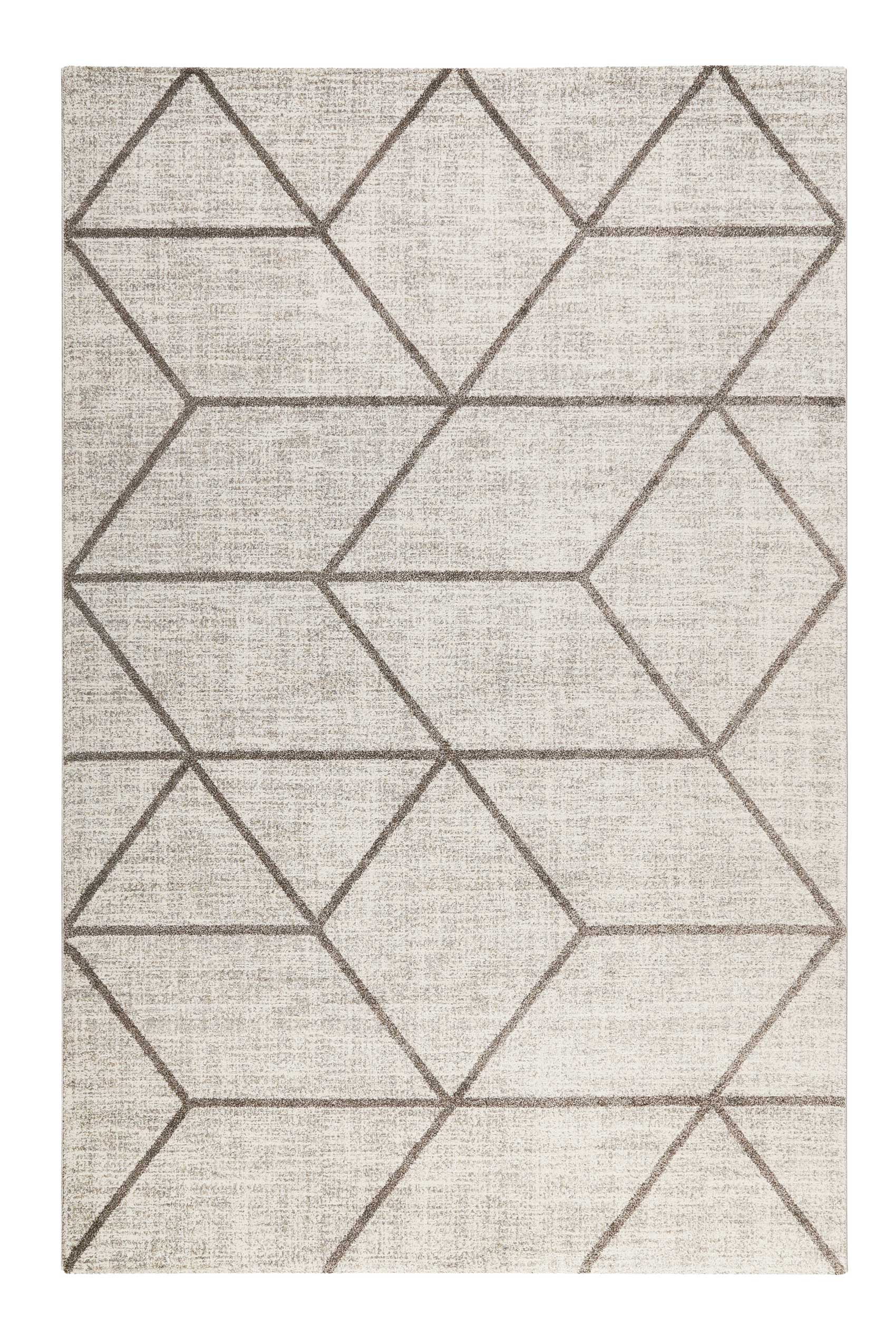 weconhome-bossa-lounge-kurzflor-teppich-beige-taupe-3d-optik-pflegeleicht-oeko-t image 1