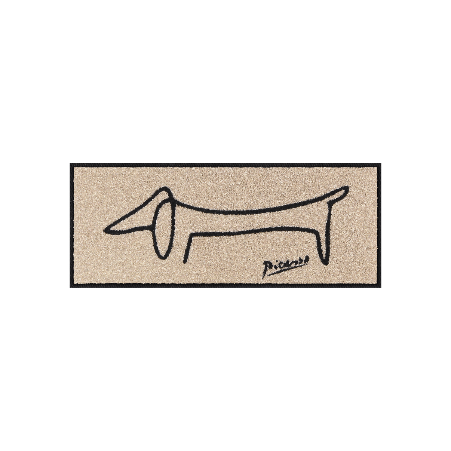 salonloewe-picassos-dackel-minimatte-30-x-75-cm-schmale-fu-matte-mit-dackelmotiv image 1