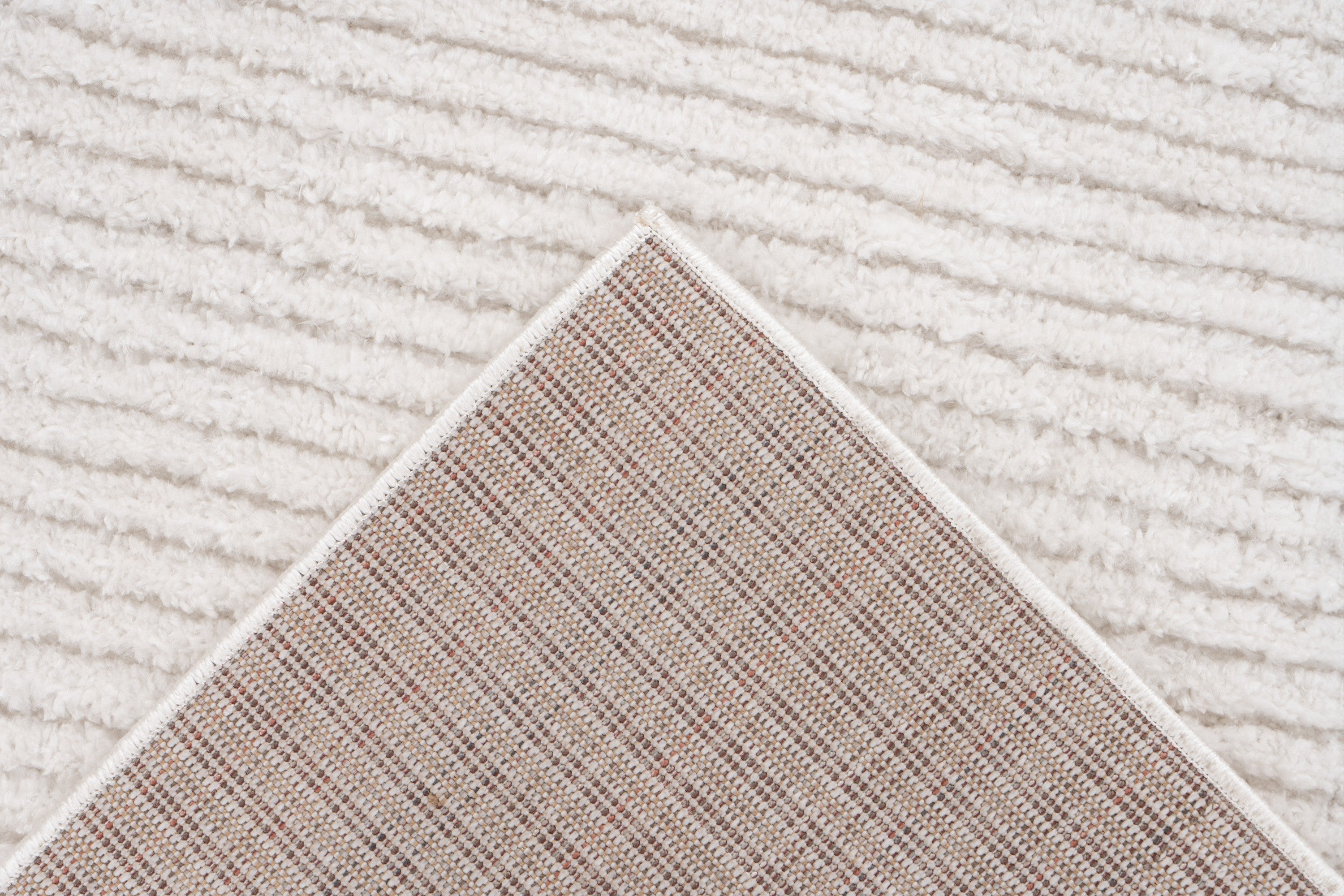 kayoom-benefit-125-kurzflorteppich-20-mm-florh-he-polyester-elfenbein image 5