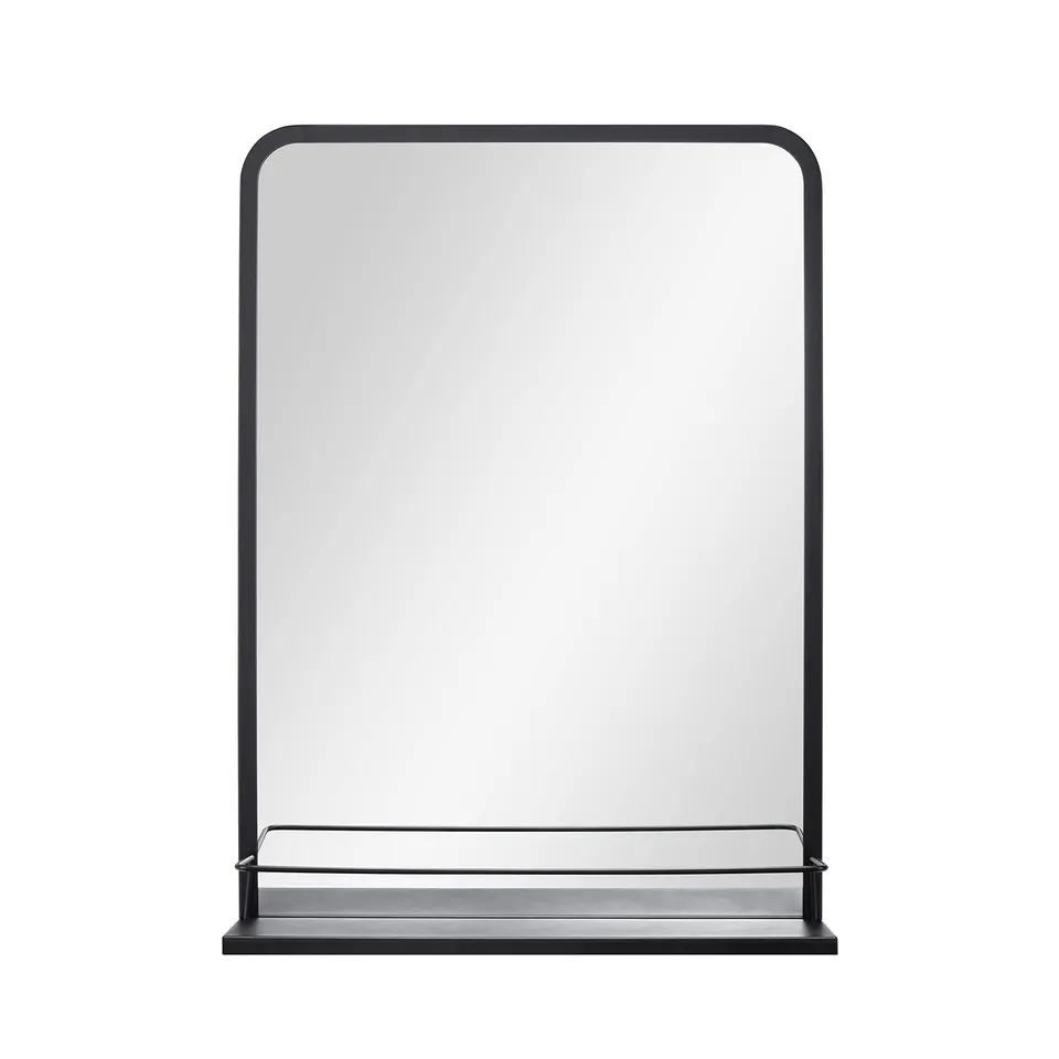 paco-home-wandspiegel-rechteckig-mit-ablage-schwarz-metall image 1