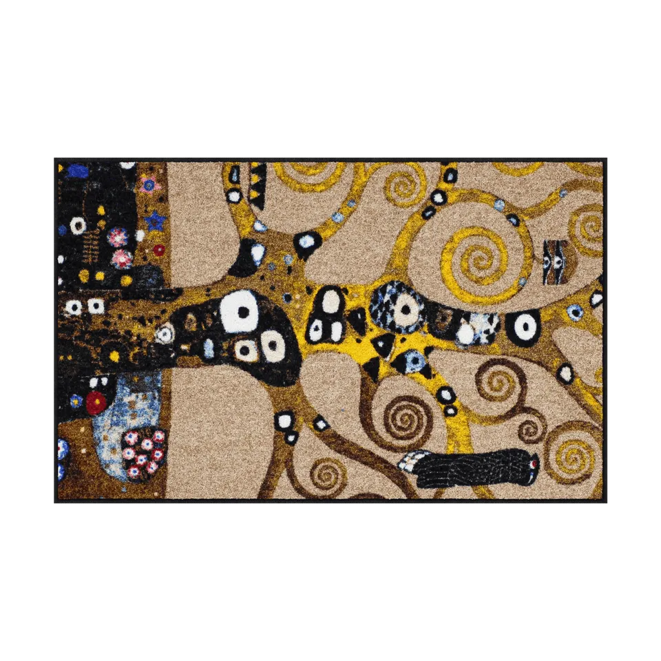 salonloewe-klimt-lebensbaum-l-ufer-75-x-120-cm-k-nstlerische-fu-matte-aus-polyam image 1
