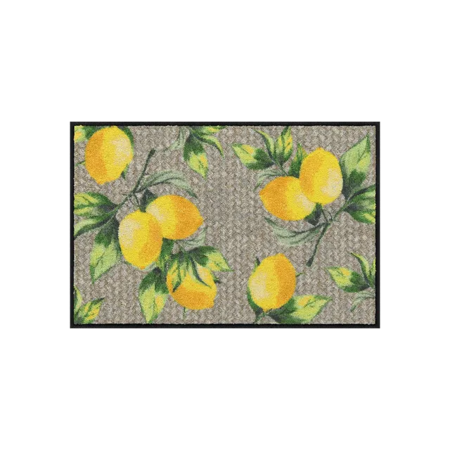 salonloewe-lemons-pure-halbrund-50-x-75-cm-zitronen-design-polyamid-rutschfest image 1
