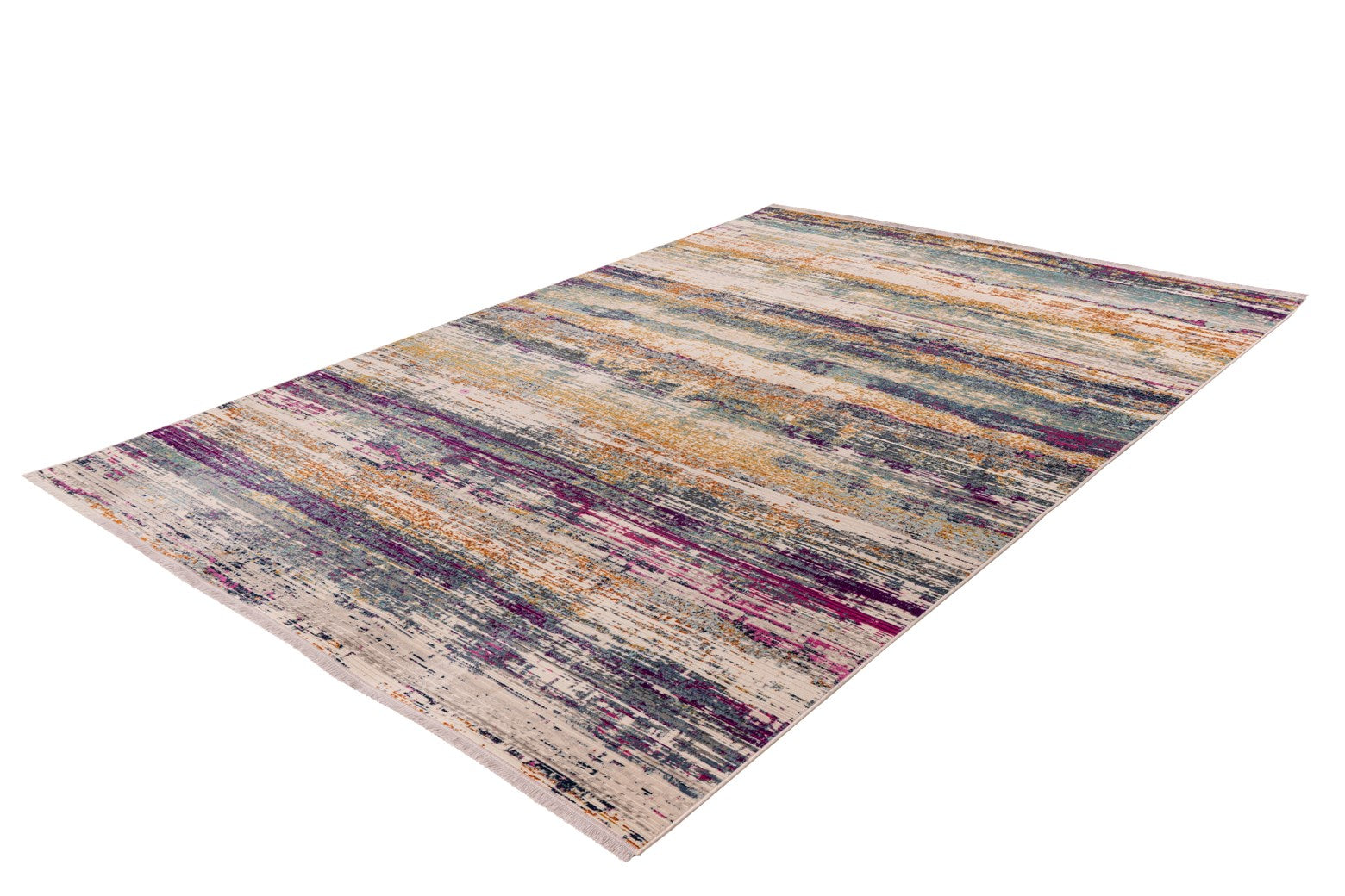 kayoom-anouk-725-vintage-teppich-flacher-flor-fransen-pflegeleicht image 2