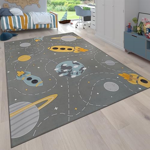 paco-home-kinderzimmer-teppich-kinderteppich-rutschfest-rakete-planet-sterne-140 image 7