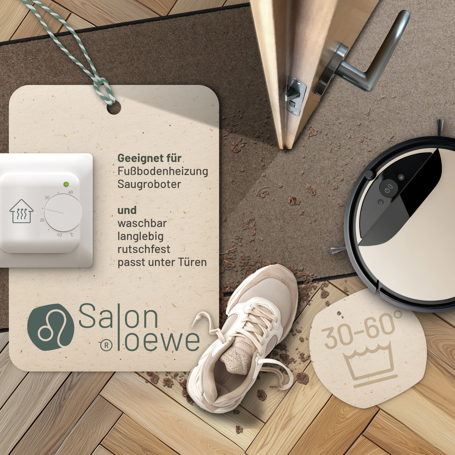 salonloewe-taupe-l-ufer-75-x-190-cm-hochwertige-schmutzfangmatte-aus-deutschland image 3