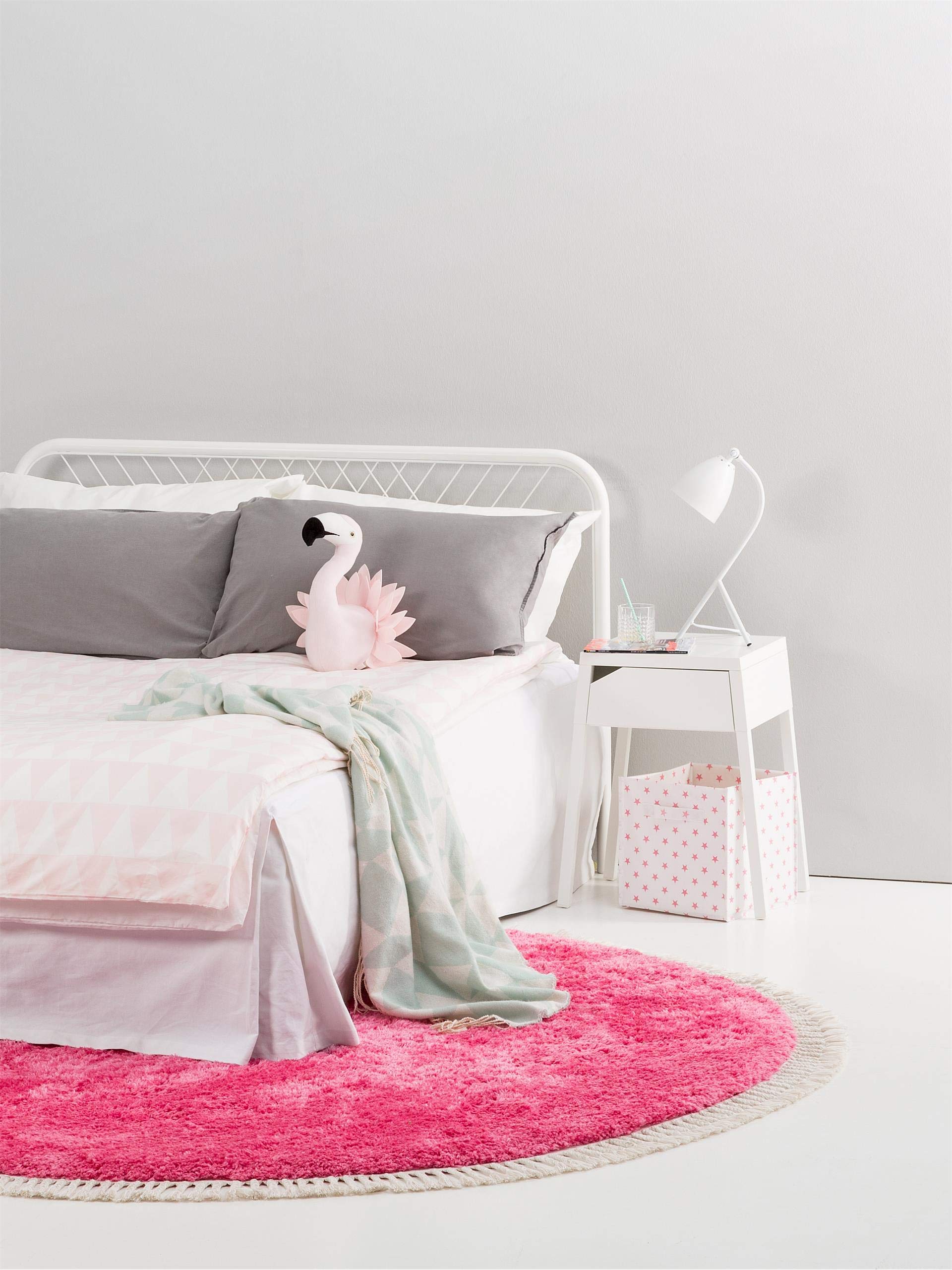 benuta-shaggy-teppich-pink-120-cm-rund-hochflor-polyester-f-r-wohnzimmer-schlafz image 3