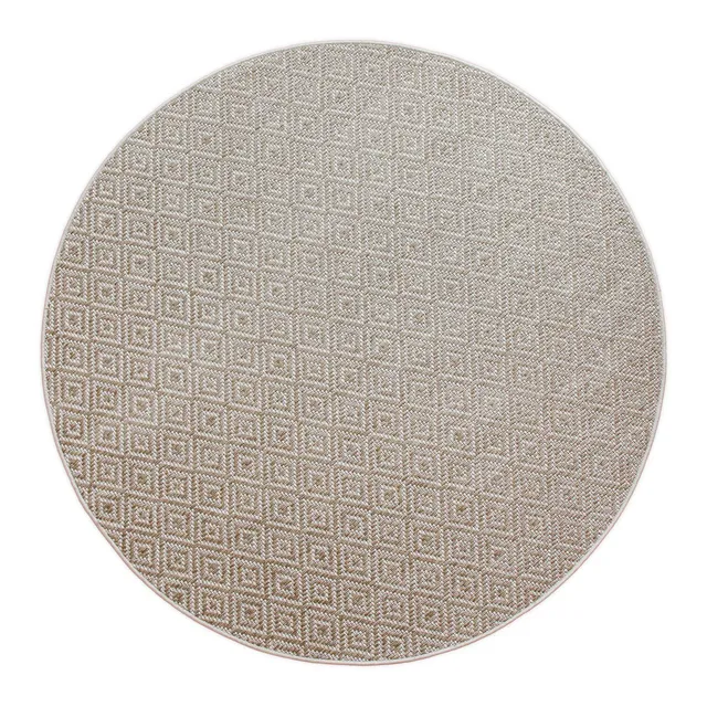 weconhome-in-outdoor-teppich-rund-creme-wei-pflegeleicht-wetterfest-miami-beach image 1