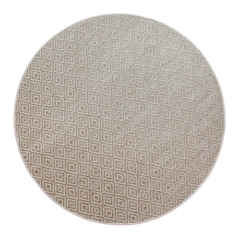 weconhome-in-outdoor-teppich-rund-creme-wei-pflegeleicht-wetterfest-miami-beach image 1
