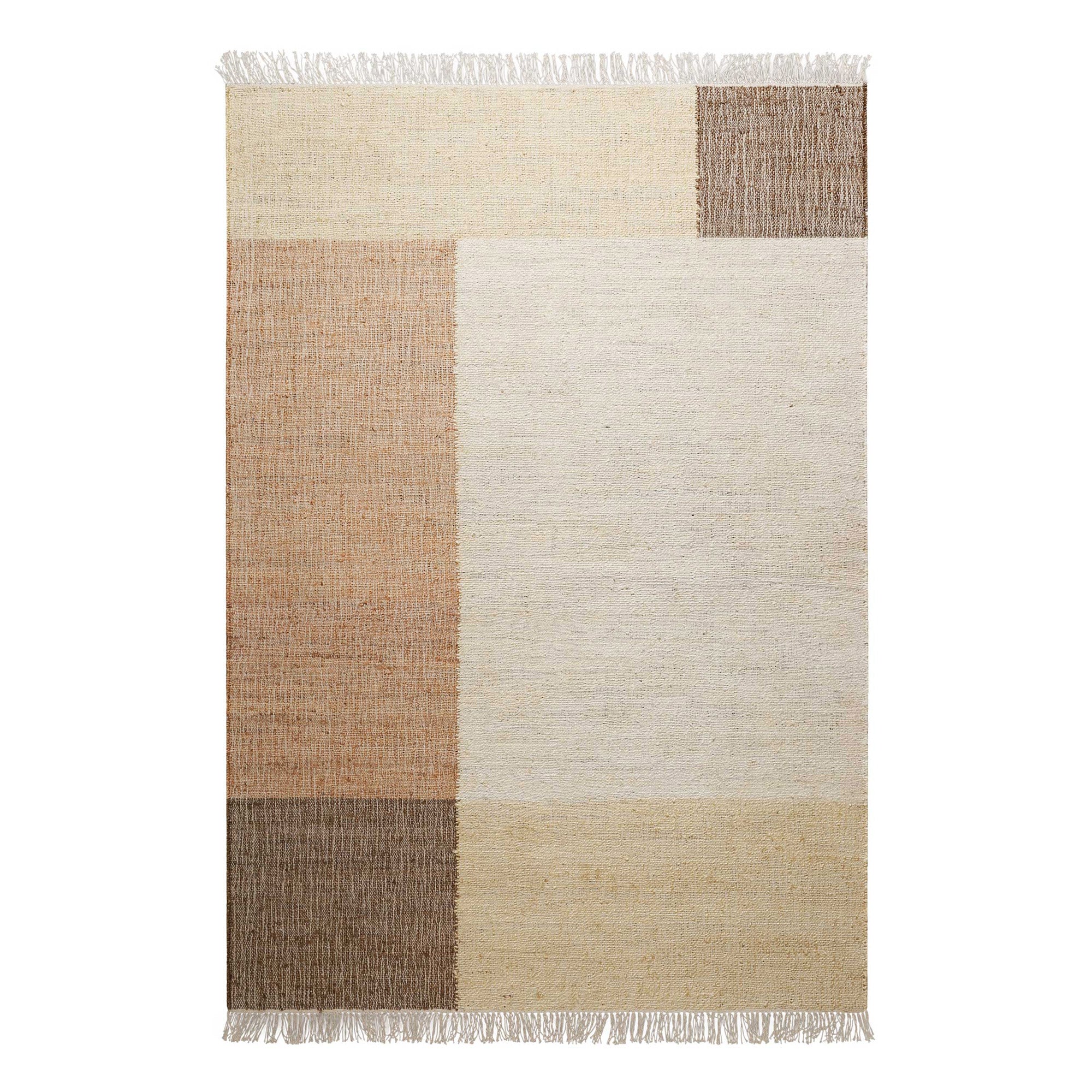 weconhome-green-looop-valentin-handwebteppich-naturfaser-beige-braun-eckig image 2