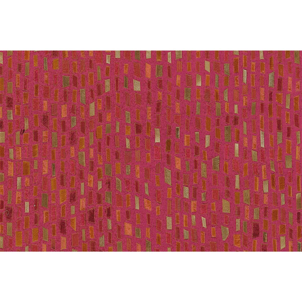 kayoom-wild-8022-flachflorteppich-patchwork-optik-leder-wolle-polyester image 5