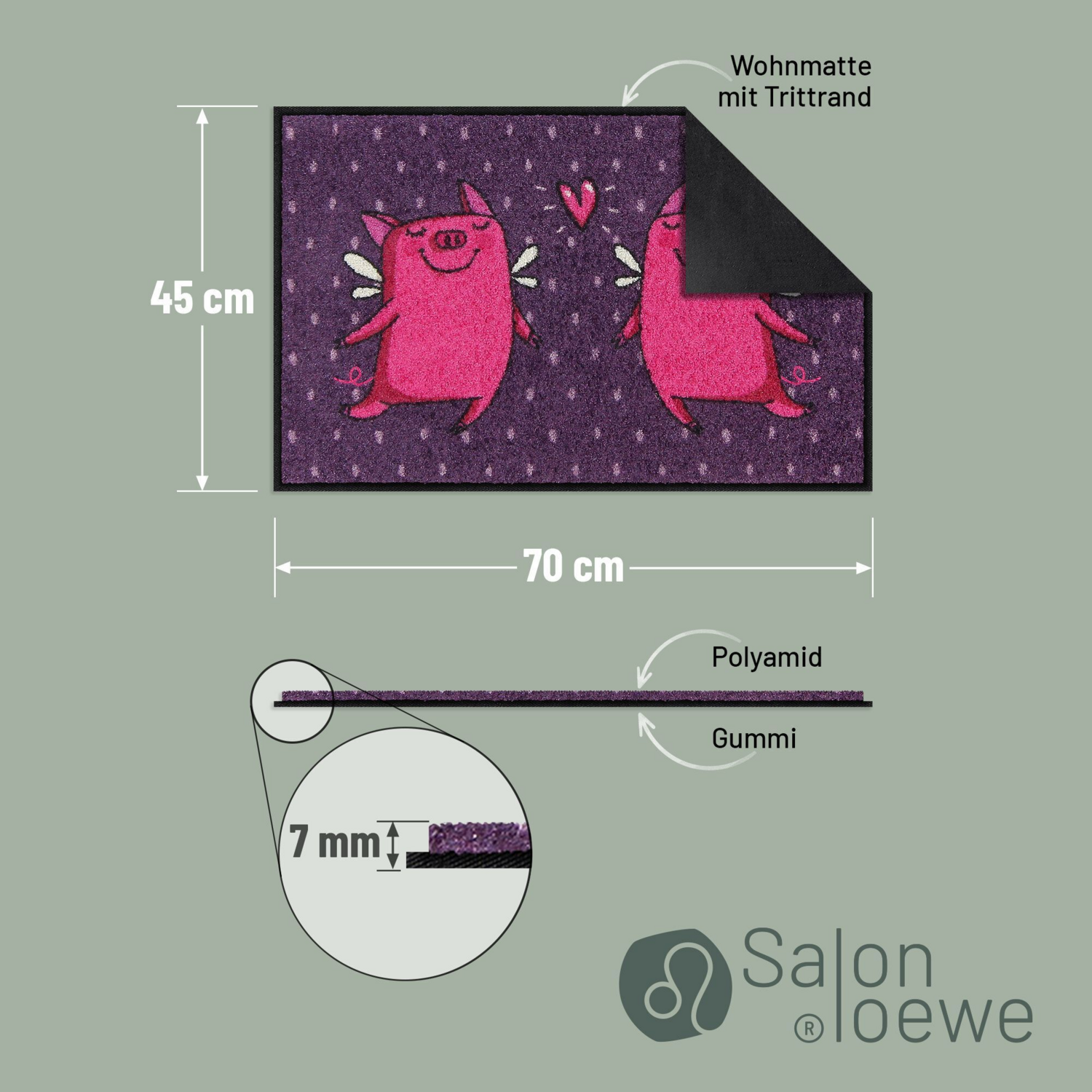 salonloewe-love-pigs-violet-eingangsmatte-45-x-70-cm-verspieltes-schweinchen-des image 3