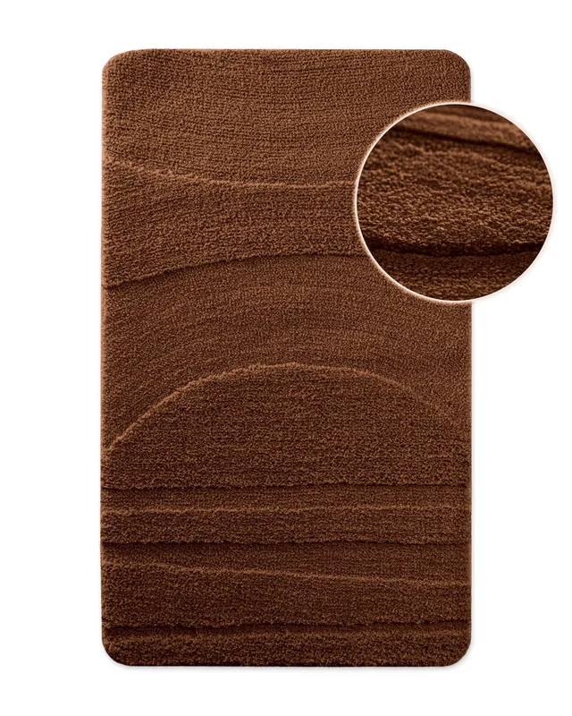 weconhome-bathking-badteppich-marc-nuss-braun-hoch-tief image 1