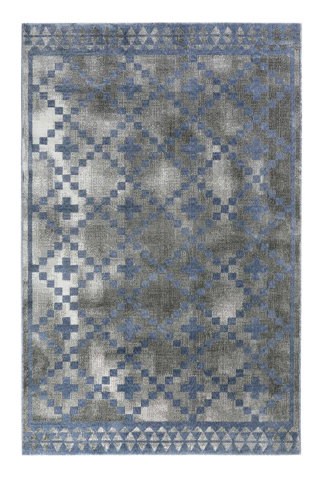 weconhome-pleasure-2-0-teppich-grau-blau-kurzflor-geometrisch image 1