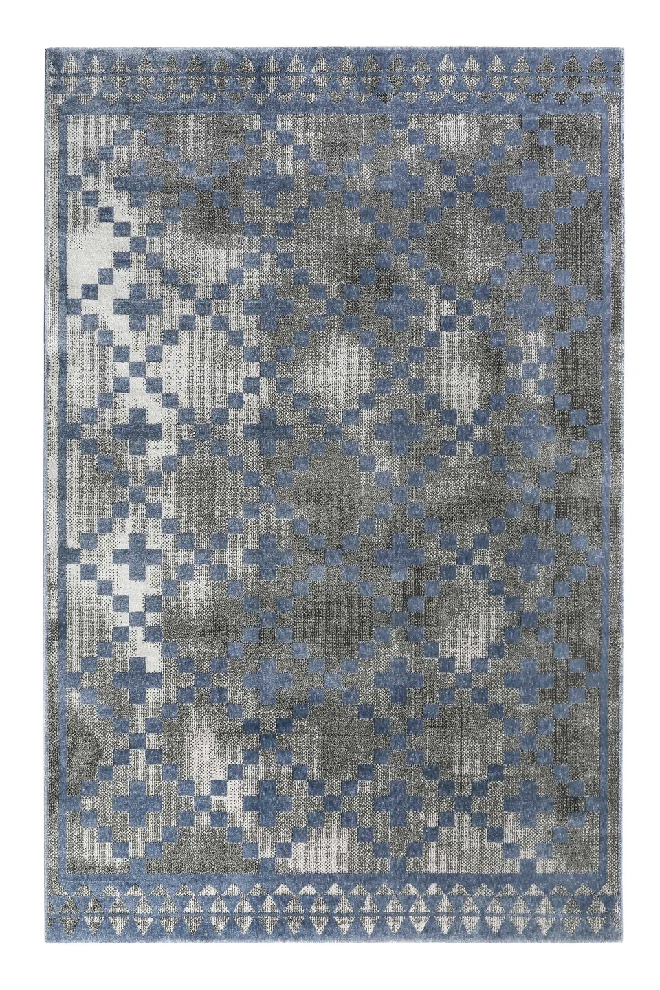 weconhome-pleasure-2-0-teppich-grau-blau-kurzflor-geometrisch image 1