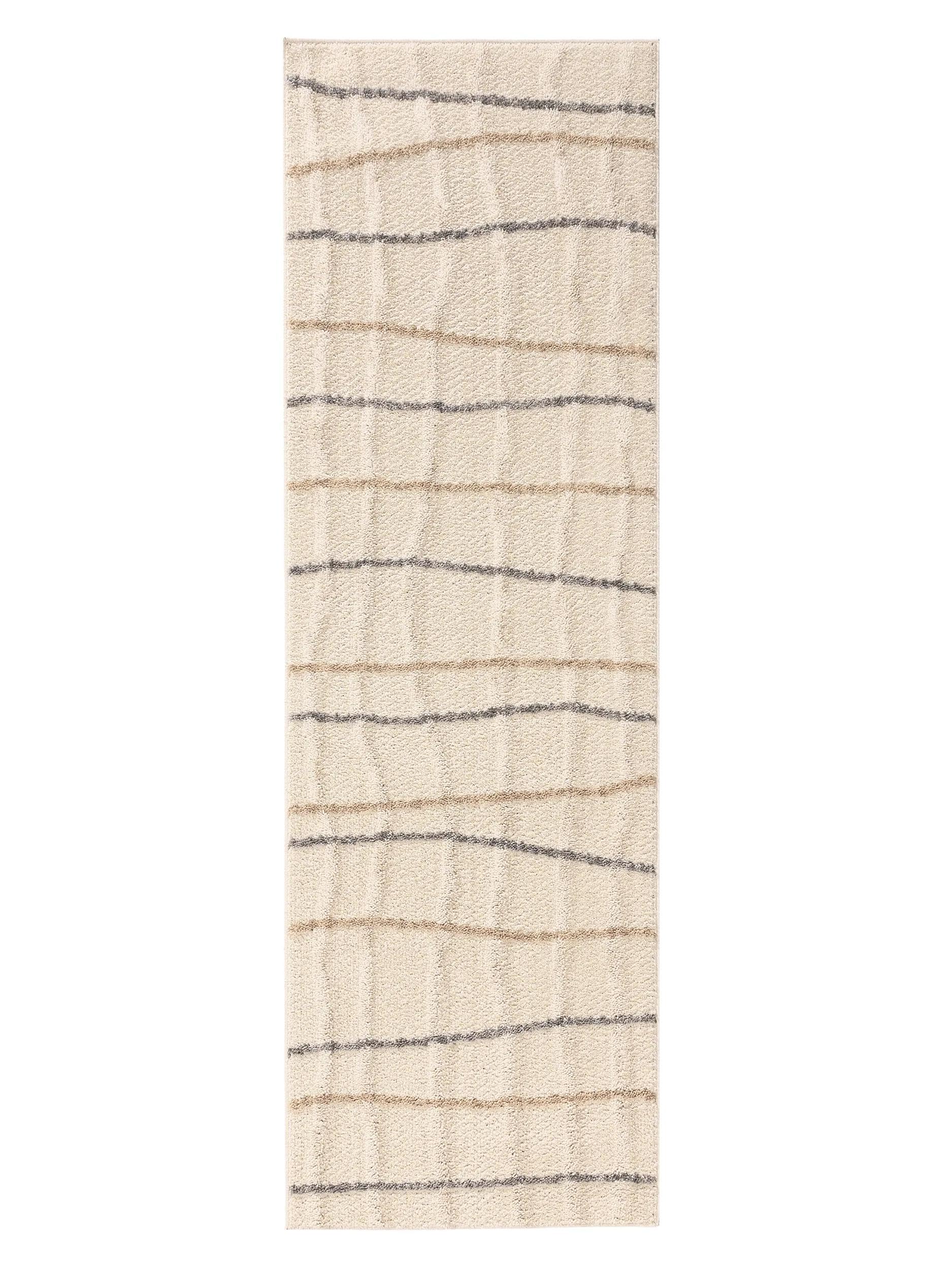 benuta-pop-teppich-junis-creme-80x250-cm-moderner-l-ufer-aus-kunstfaser-im-abstr image 1