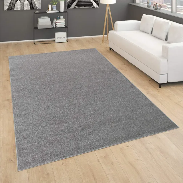 paco-home-metro-teppich-dunkel-grau-80x250-cm-kurzflor image 1